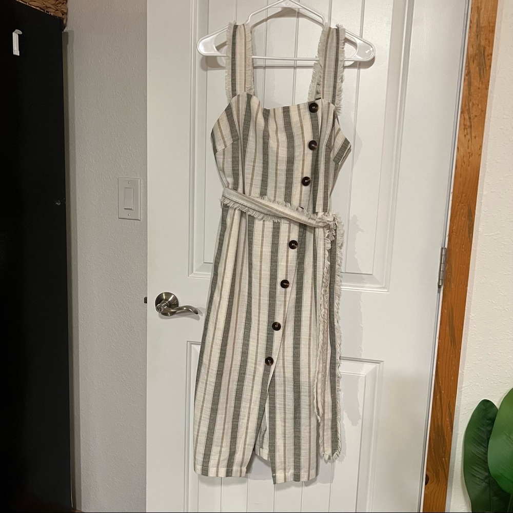 Gilli Striped Midi Dress